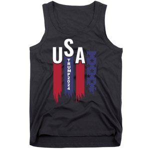 Donald Trump 2024 Take America Back American Flag Tank Top