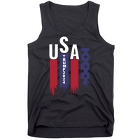 Donald Trump 2024 Take America Back American Flag Tank Top