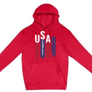 Donald Trump 2024 Take America Back American Flag Premium Pullover Hoodie