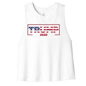 Donald Trump 2020 Election Keep America Great Gop Gift Women's Racerback Cropped Tank