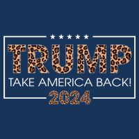 Donald Trump 2024 Take America Back Leopard Print Gift Wo Cooling Performance Crew T-Shirt
