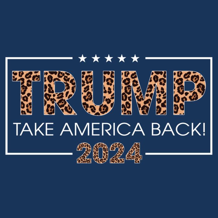 Donald Trump 2024 Take America Back Leopard Print Gift Wo Cooling Performance Crew T-Shirt