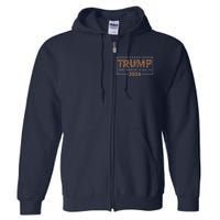 Donald Trump 2024 Take America Back Leopard Print Gift Wo Full Zip Hoodie