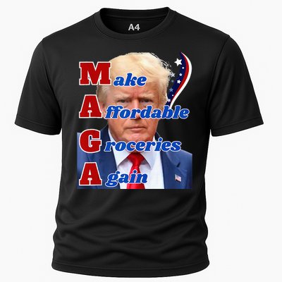 Donald Trump 2024 Election Make Affordable Groceries Again Cooling Performance Crew T-Shirt