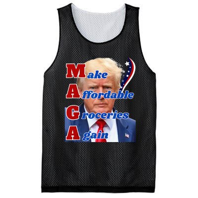 Donald Trump 2024 Election Make Affordable Groceries Again Mesh Reversible Basketball Jersey Tank