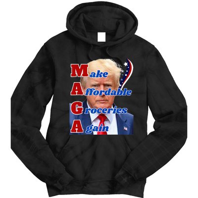 Donald Trump 2024 Election Make Affordable Groceries Again Tie Dye Hoodie