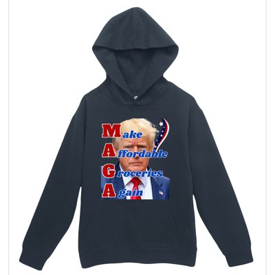 Donald Trump 2024 Election Make Affordable Groceries Again Urban Pullover Hoodie