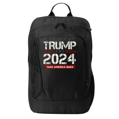 Donald Trump 2024 Take America Back Election City Backpack