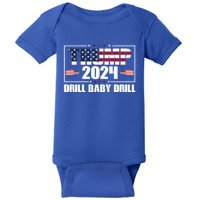 Donald Trump 2024 Drill Drill Cute Gift Baby Bodysuit