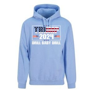 Donald Trump 2024 Drill Drill Cute Gift Unisex Surf Hoodie