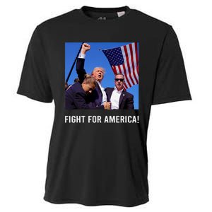 Donald Trump 2024 Survived Shot Rally Fight For America Cooling Performance Crew T-Shirt