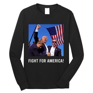 Donald Trump 2024 Survived Shot Rally Fight For America Long Sleeve Shirt