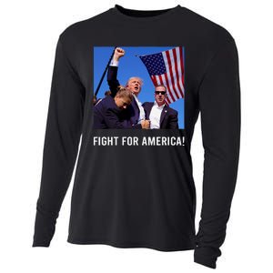 Donald Trump 2024 Survived Shot Rally Fight For America Cooling Performance Long Sleeve Crew