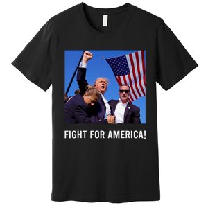 Donald Trump 2024 Survived Shot Rally Fight For America Premium T-Shirt