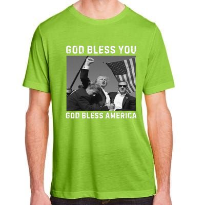 Donald Trump 2024 God Bless You God Bless America Adult ChromaSoft Performance T-Shirt