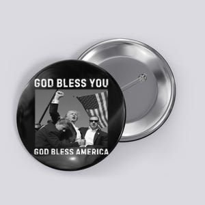 Donald Trump 2024 God Bless You God Bless America Button