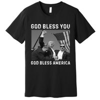 Donald Trump 2024 God Bless You God Bless America Premium T-Shirt