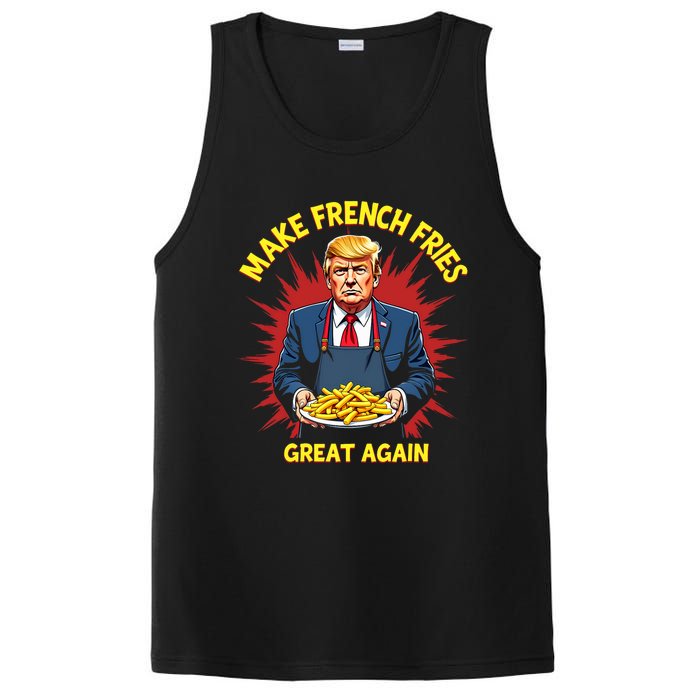 Donald Trump 2024 French Fry Make French Fries Great Again PosiCharge Competitor Tank