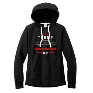 Donald Trump 2024 Election – Funny Sarcastic Us Election Gift Women's Fleece Hoodie