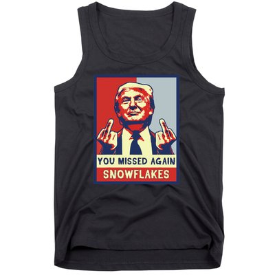 Donald Trump 2024 Missed Me Funny Conservative Tank Top