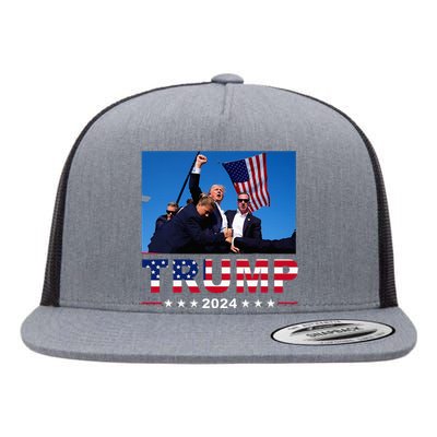 Donald Trump 2024 WonT Be Stopped Flat Bill Trucker Hat