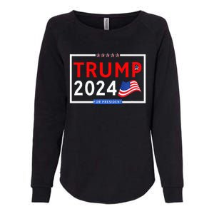 Donald Trump 2024 For President Womens California Wash Sweatshirt