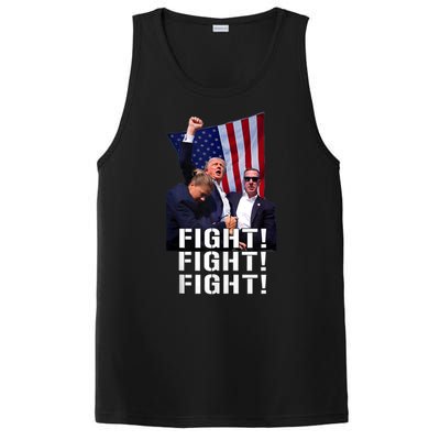 Donald Trump 2024 Fight American Us Flag Election Rally PosiCharge Competitor Tank