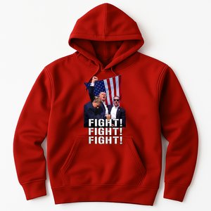 Donald Trump 2024 Fight American Us Flag Election Rally Hoodie