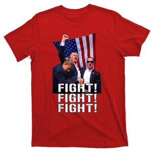 Donald Trump 2024 Fight American Us Flag Election Rally T-Shirt