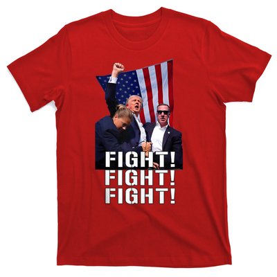 Donald Trump 2024 Fight American Us Flag Election Rally T-Shirt