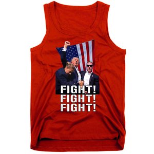 Donald Trump 2024 Fight American Us Flag Election Rally Tank Top