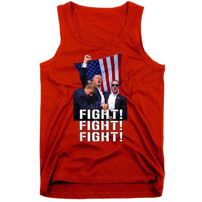 Donald Trump 2024 Fight American Us Flag Election Rally Tank Top