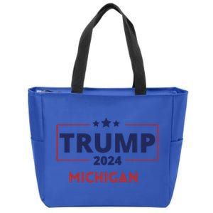 Donald Trump 2024 Michigan Take America Back Election Gift Zip Tote Bag