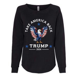 Donald Trump 2024 For President Election Campaign Bald Eagle Gift Womens California Wash Sweatshirt