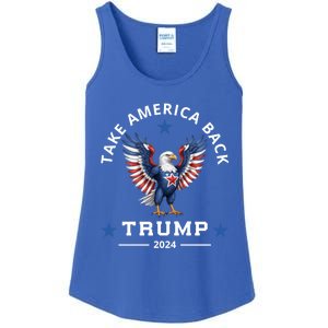 Donald Trump 2024 For President Election Campaign Bald Eagle Gift Ladies Essential Tank