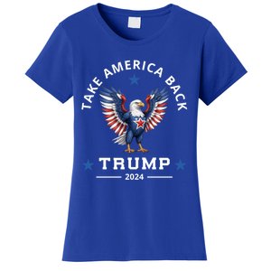 Donald Trump 2024 For President Election Campaign Bald Eagle Gift Women's T-Shirt