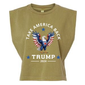 Donald Trump 2024 For President Election Campaign Bald Eagle Gift Garment-Dyed Women's Muscle Tee