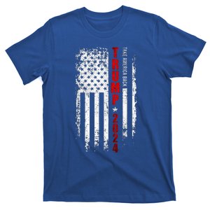 Donald Trump 2024 Take America Back American Flag Patriotic  T-Shirt