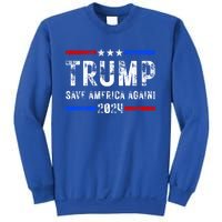 Donald Trump 2024 Save America Again Election Gift Sweatshirt