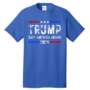 Donald Trump 2024 Save America Again Election Gift Tall T-Shirt