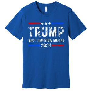 Donald Trump 2024 Save America Again Election Gift Premium T-Shirt