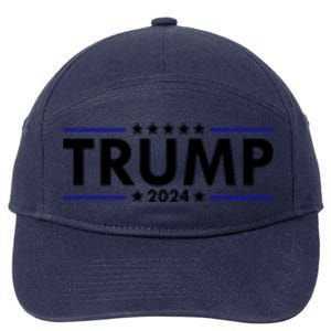 Donald Trump 2024 Raised The Bar Front And Back 7-Panel Snapback Hat