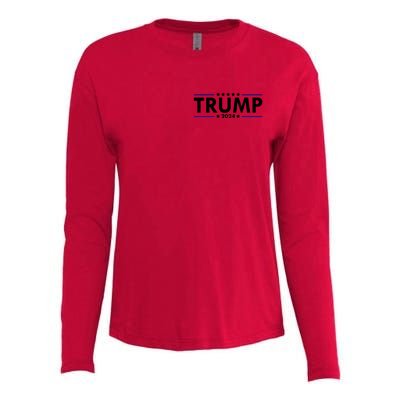 Donald Trump 2024 Raised The Bar Front And Back Womens Cotton Relaxed Long Sleeve T-Shirt