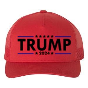 Donald Trump 2024 Raised The Bar Front And Back Yupoong Adult 5-Panel Trucker Hat