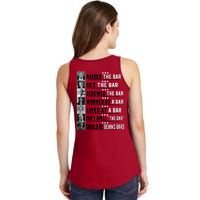 Donald Trump 2024 Raised The Bar Front And Back Ladies Essential Tank