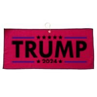 Donald Trump 2024 Raised The Bar Front And Back Large Microfiber Waffle Golf Towel