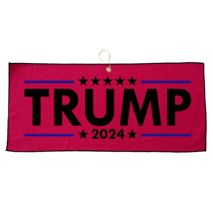 Donald Trump 2024 Raised The Bar Front And Back Large Microfiber Waffle Golf Towel