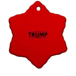 Donald Trump 2024 Raised The Bar Front And Back Ceramic Star Ornament