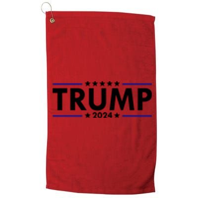 Donald Trump 2024 Raised The Bar Front And Back Platinum Collection Golf Towel