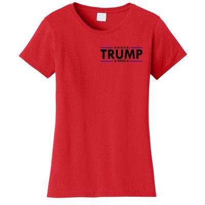 Donald Trump 2024 Raised The Bar Front And Back Women's T-Shirt